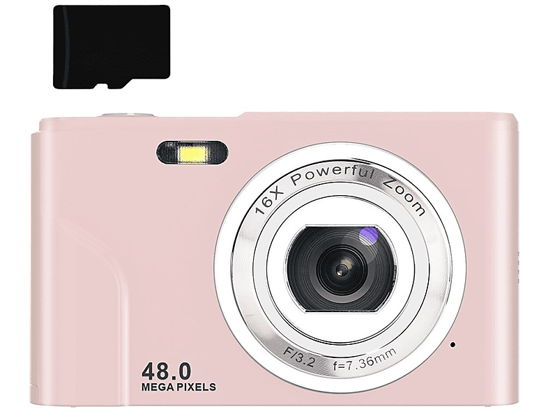 INF DC311LAF32G-24D Digitale camera 48 MP, 1080p FHD, 16x, 32GB Roze ...