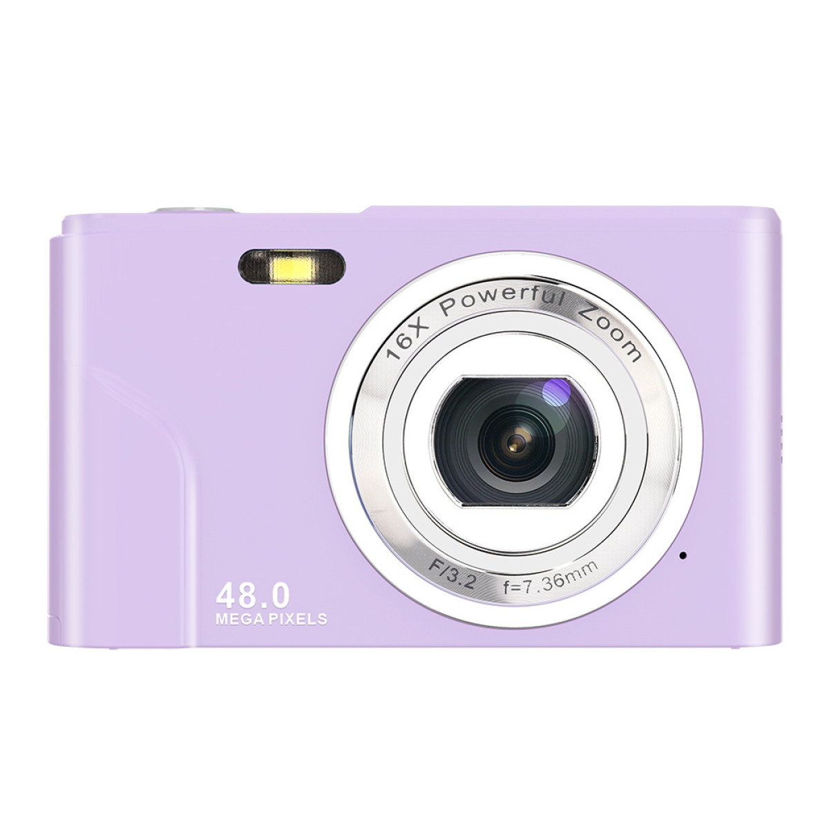 INF Kleine Digitalkamera 16x Zoom Violett Digitalkamera 1080p HD und mit 32-GB-Karte mit MP, 48