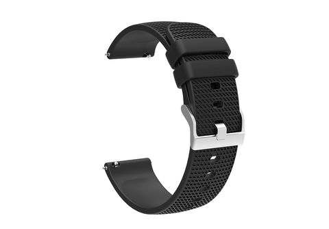 INF Uhrenarmband 20 Samsung, 3 für Garmin, Garmin 20mm, Amazfit, Schwarz | mm Huawei, MediaMarkt Vivoactive Ersatzarmband, Garmin
