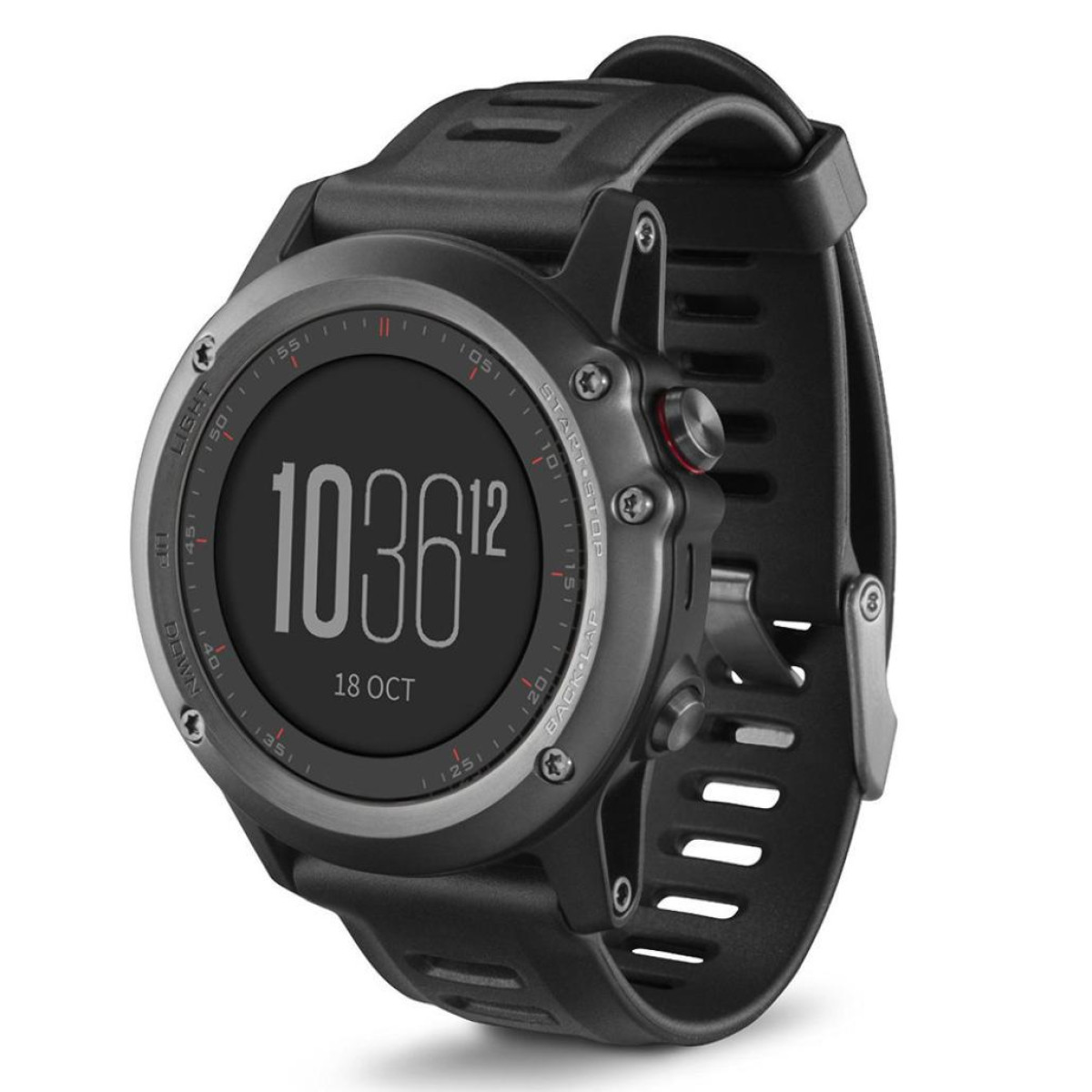 INF HR/6X Fenix Sapphire/Descent MK1, GPS/5X Ersatzarmband, Garmin Schwarz für GPS/5X Garmin, Fenix Armband 3 3 HR/6X MK1, Sapphire/Descent