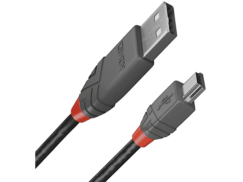 LINDY 36720 USB 2.0 A zu Mini USB-B-Kabel
