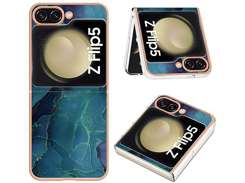 KÖNIG DESIGN Case, Grün Backcover, Galaxy Samsung, Flip5, Z