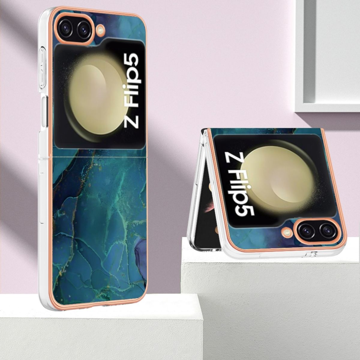 KÖNIG DESIGN Case, Backcover, Samsung, Z Flip5, Galaxy Grün