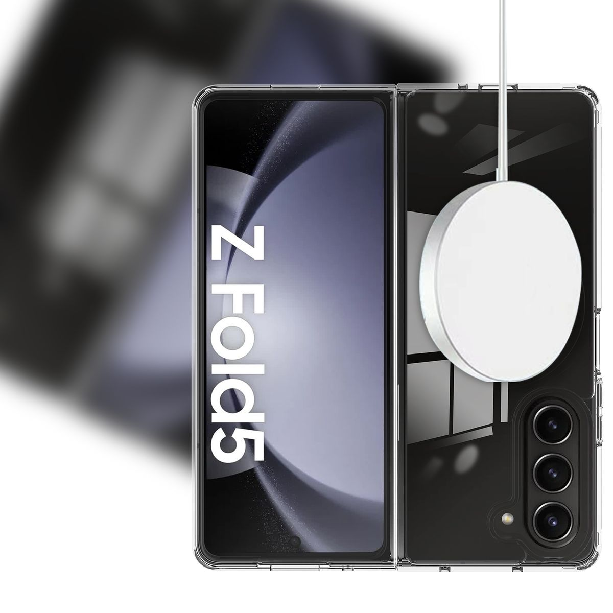 KÖNIG Backcover, Fold5, DESIGN Galaxy Transparent Samsung, Z Case,