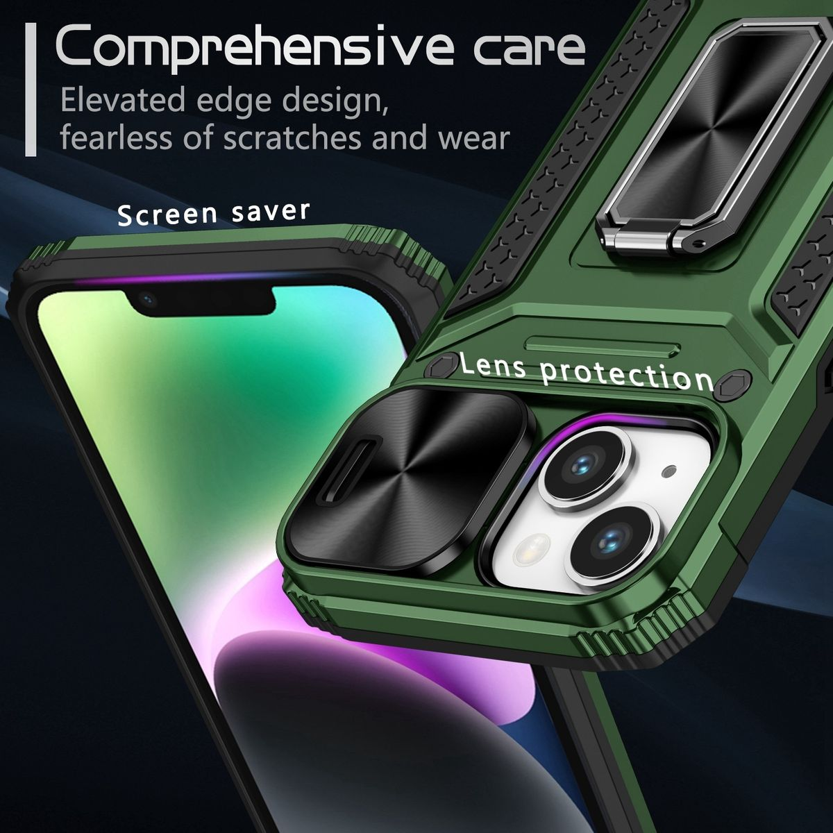 Apple, KÖNIG Grün Backcover, 15 iPhone Case, DESIGN Plus,