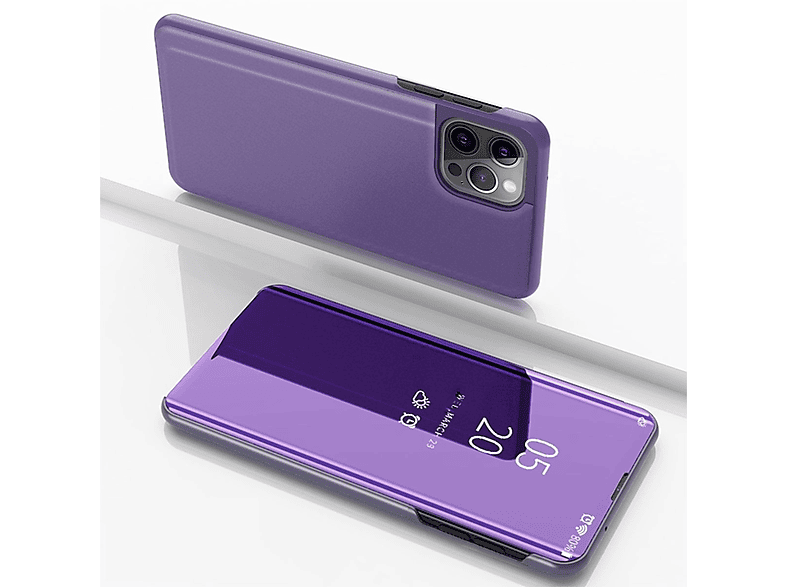 15 Blau Case, iPhone DESIGN Book Apple, KÖNIG Violett Pro, Bookcover,