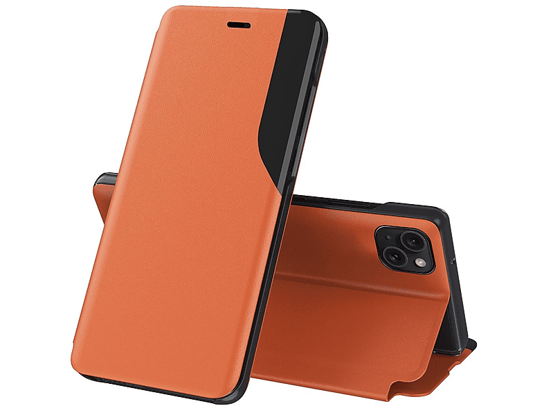 Book KÖNIG Apple, DESIGN 15, Orange Case, iPhone Bookcover,