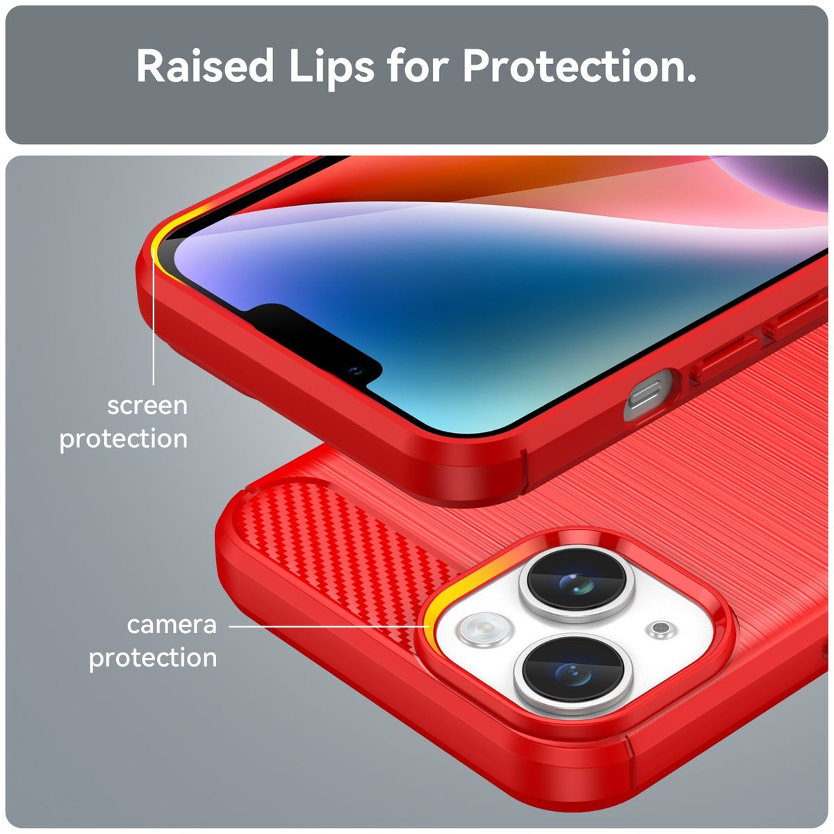 KÖNIG Backcover, DESIGN Case, Rot iPhone 15, Apple,