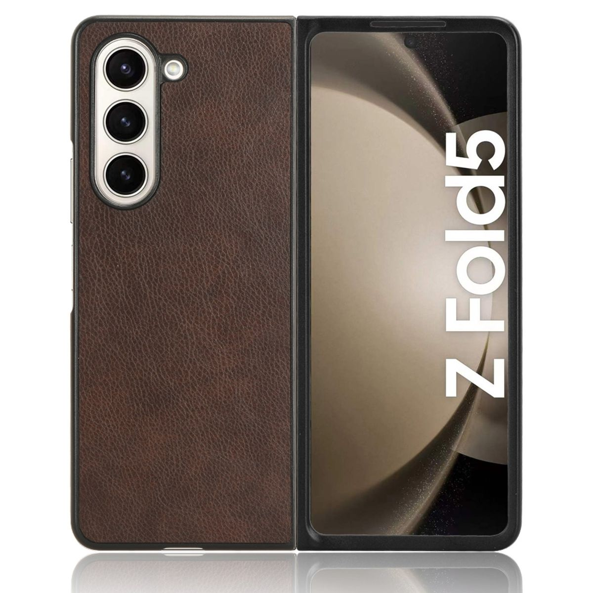 Galaxy Z KÖNIG Samsung, DESIGN Braun Case, Fold5, Backcover,