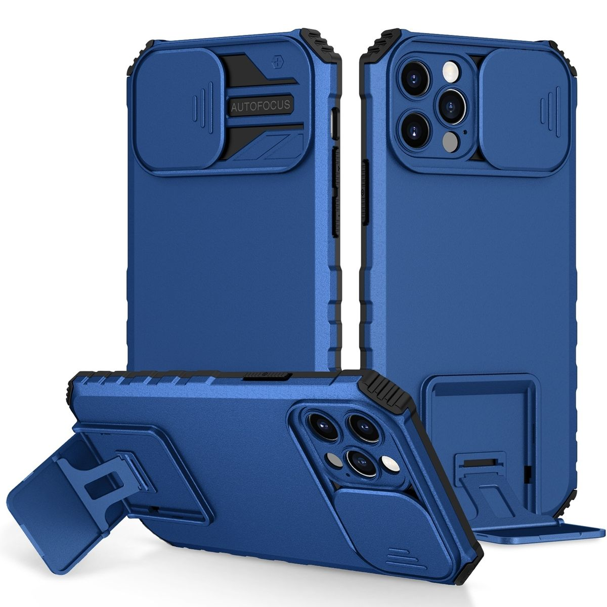 KÖNIG DESIGN Blau Case, 15 Apple, iPhone Pro, Backcover