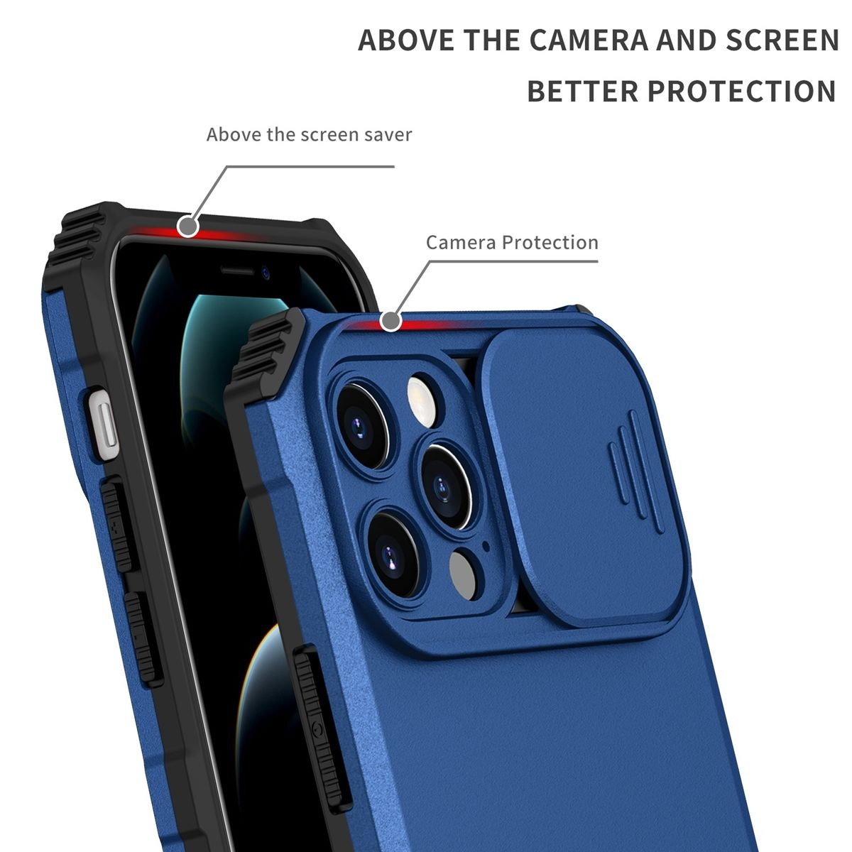 KÖNIG DESIGN Case, Blau Backcover, iPhone 15 Pro, Apple