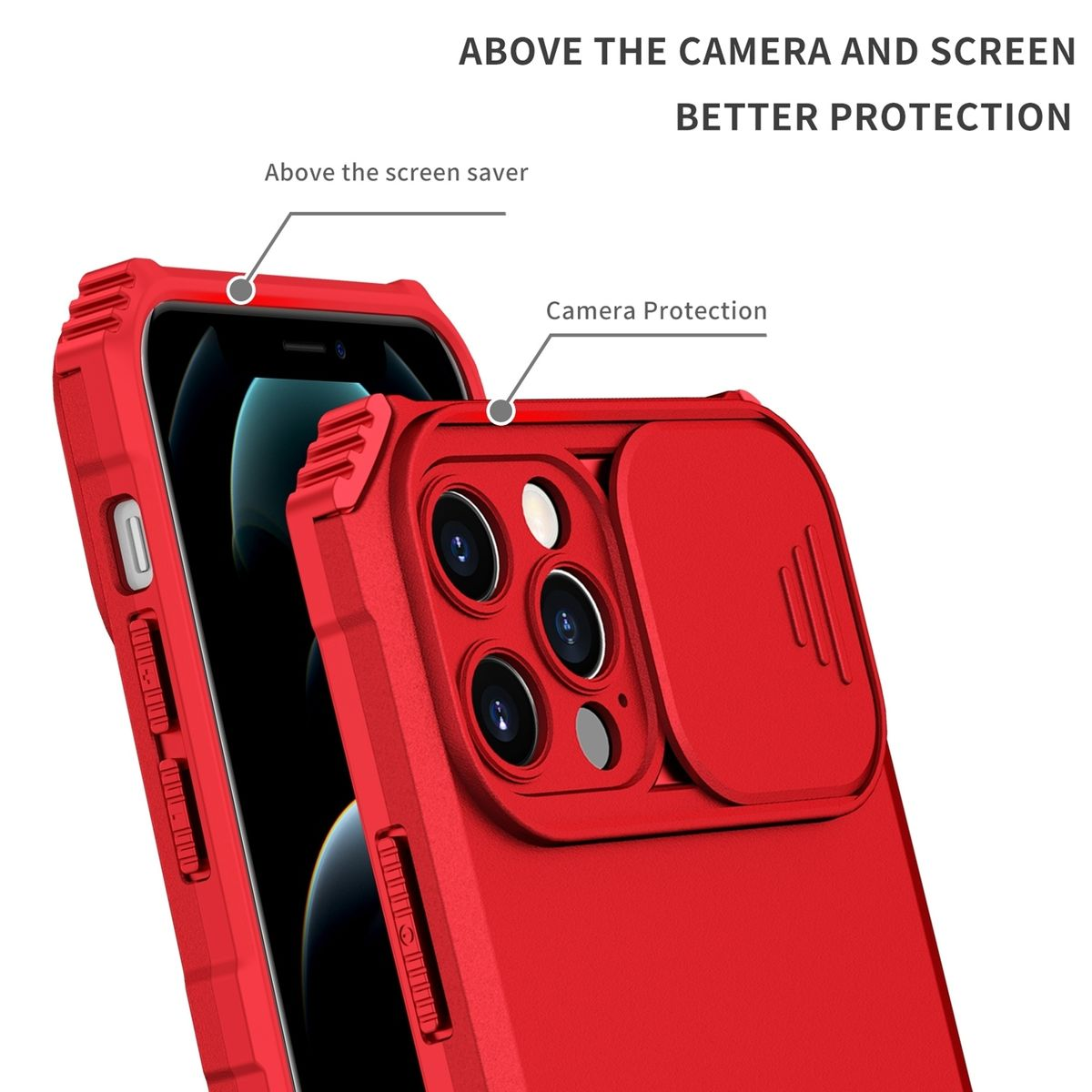 KÖNIG DESIGN Case, 15 Backcover, Rot iPhone Apple, Pro