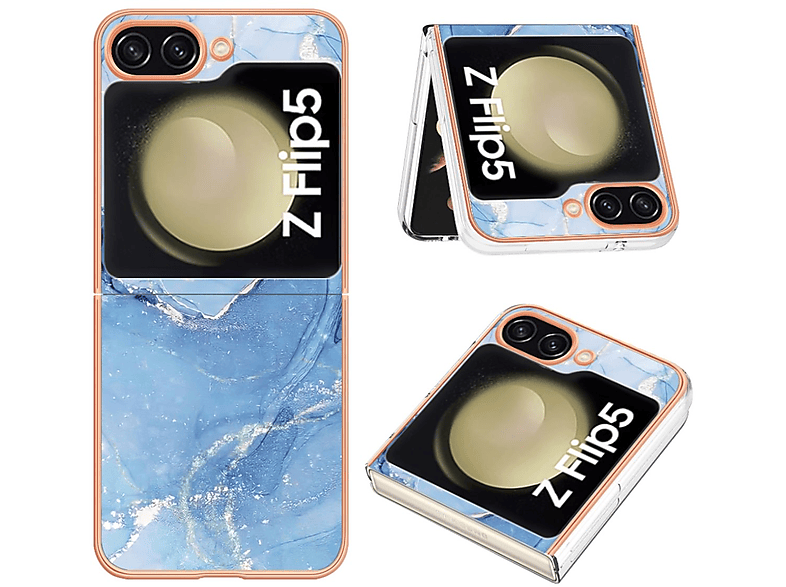 KÖNIG DESIGN Case, Backcover, Samsung, Galaxy Z Flip5, Blau