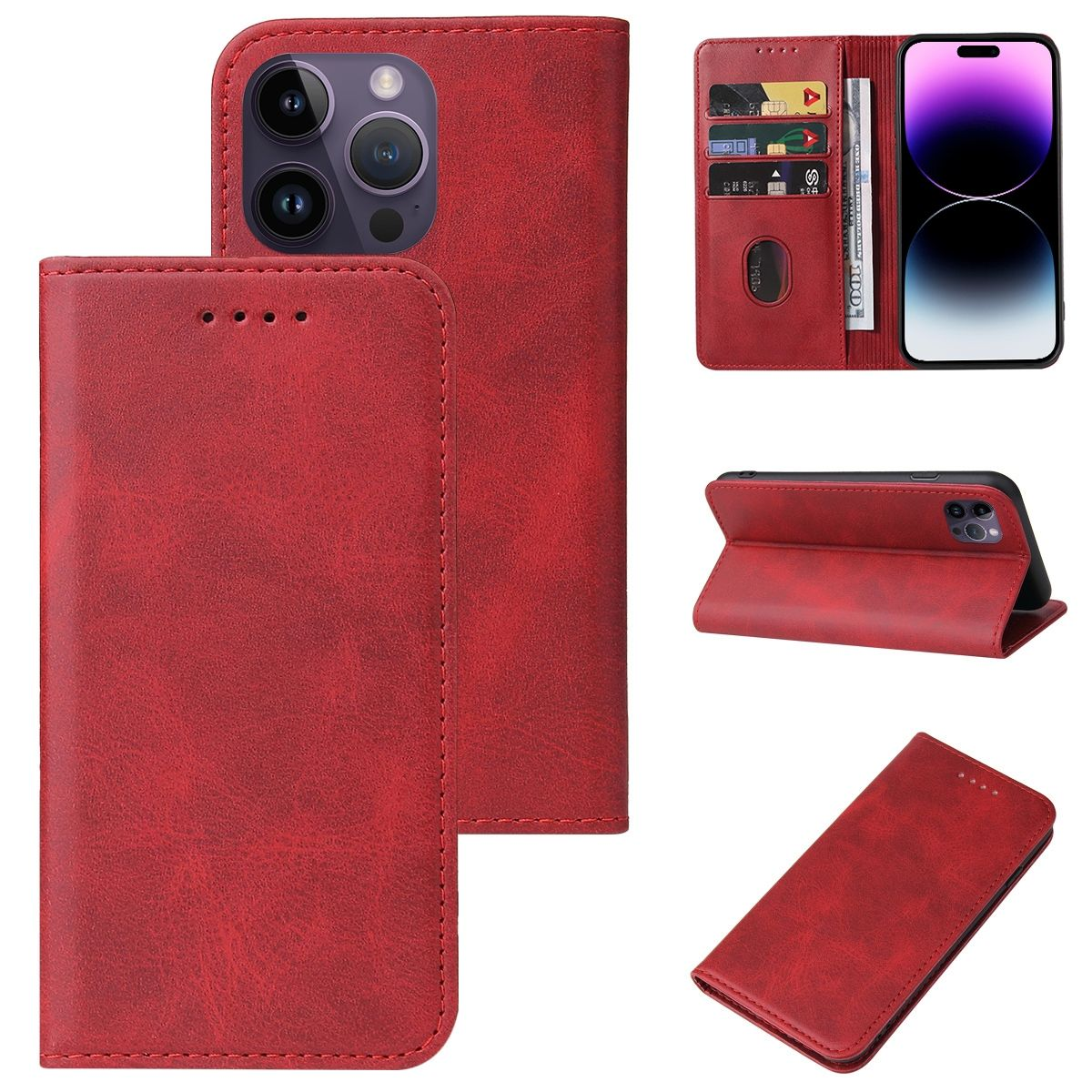 Max, 15 KÖNIG Rot iPhone Case, Pro Apple, DESIGN Book Bookcover,