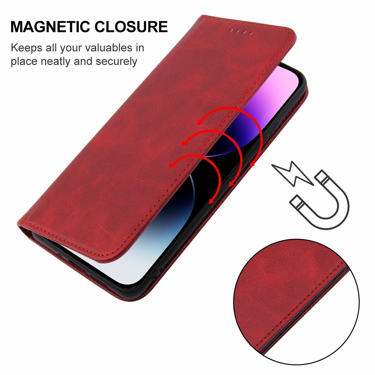 Max, 15 KÖNIG Rot iPhone Case, Pro Apple, DESIGN Book Bookcover,