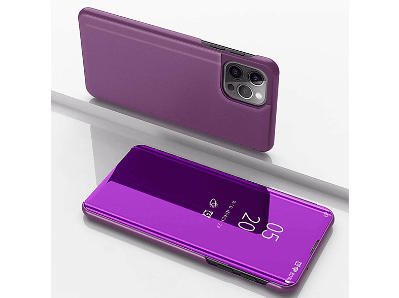 KÖNIG DESIGN Book Case, Bookcover, 15 Pro, iPhone Violett Apple