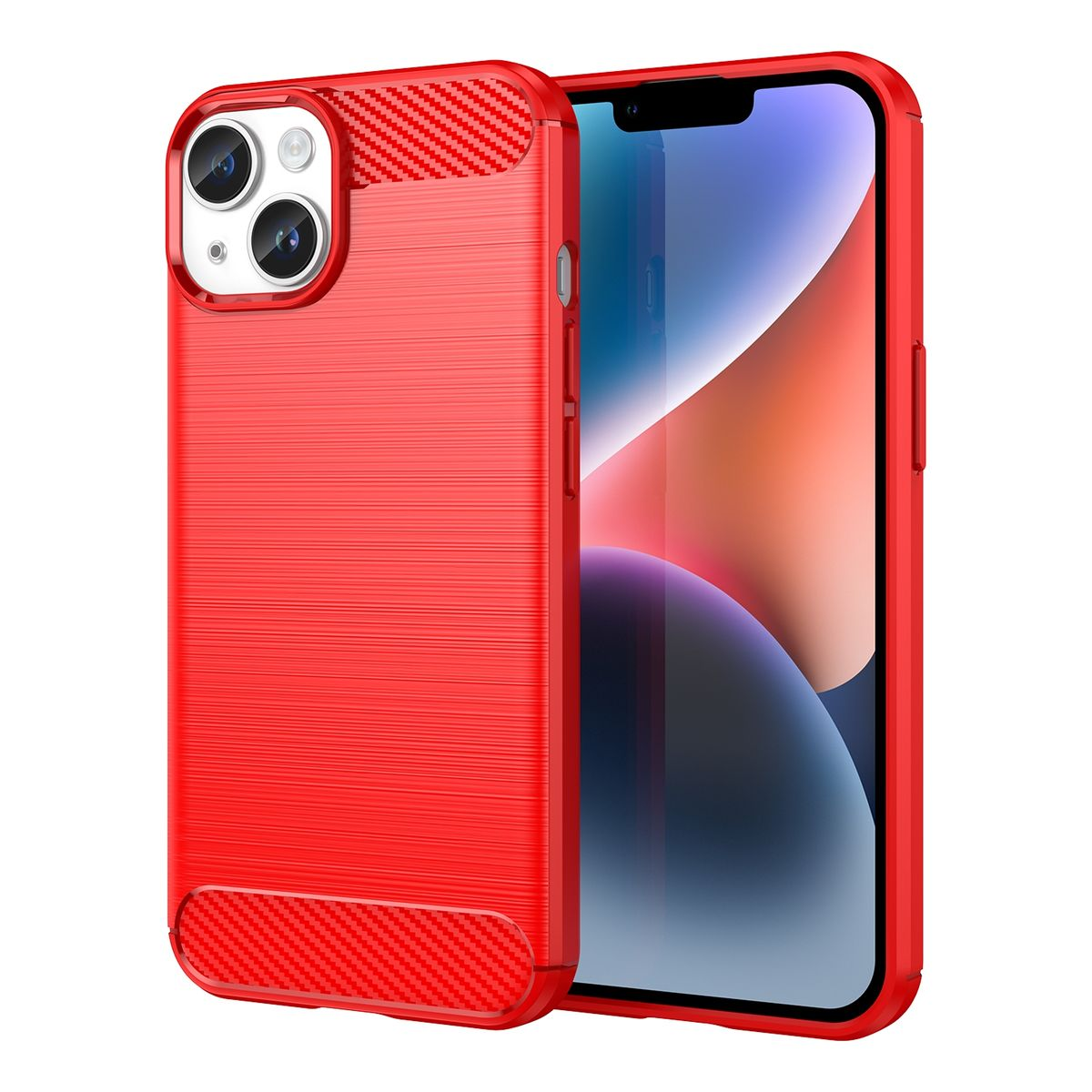 KÖNIG Backcover, DESIGN Case, Rot iPhone 15, Apple,