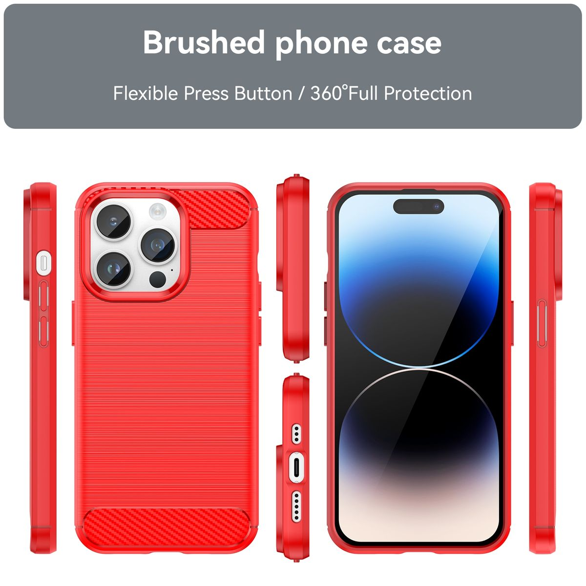15 Pro Case, iPhone DESIGN KÖNIG Max, Backcover, Rot Apple,