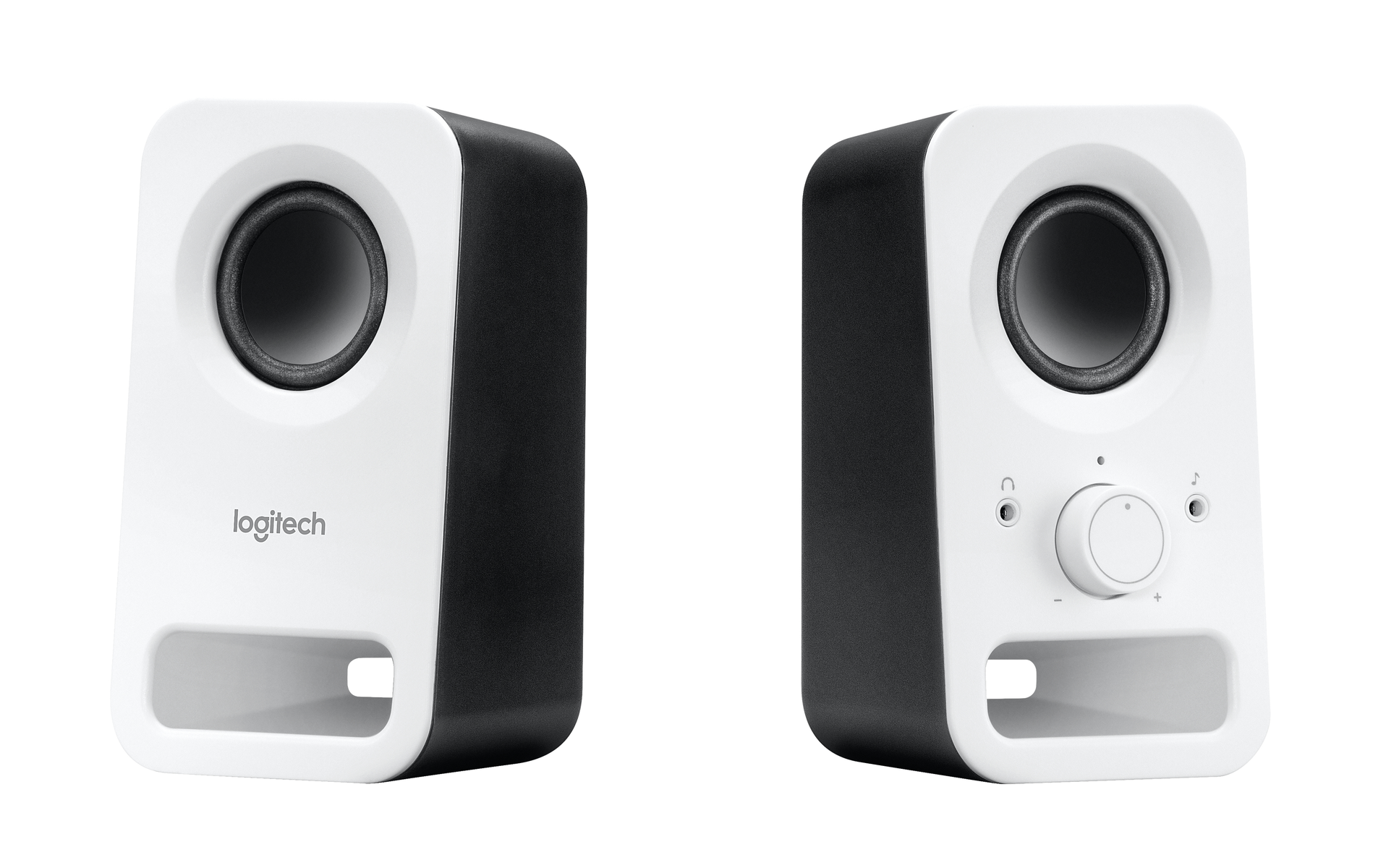 Un dispositivo negro y cuadrado con la marca Bluetooth y múltiples orificios pequeños.