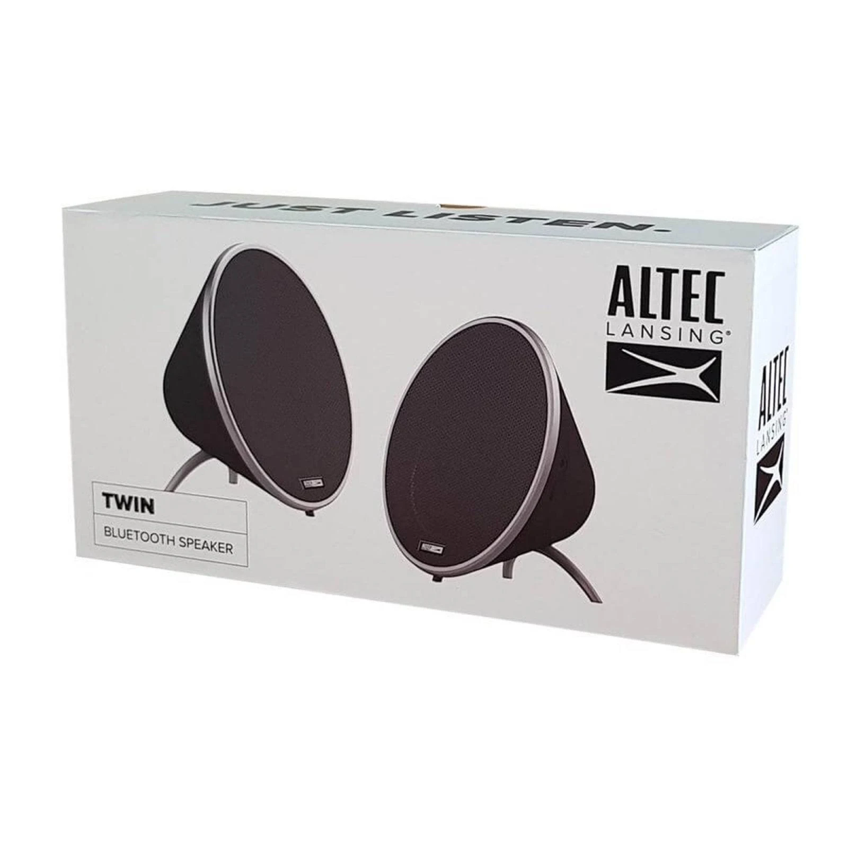Una scatola per altoparlanti con due altoparlanti all'interno e il nome 'ALTEC LANSING'.