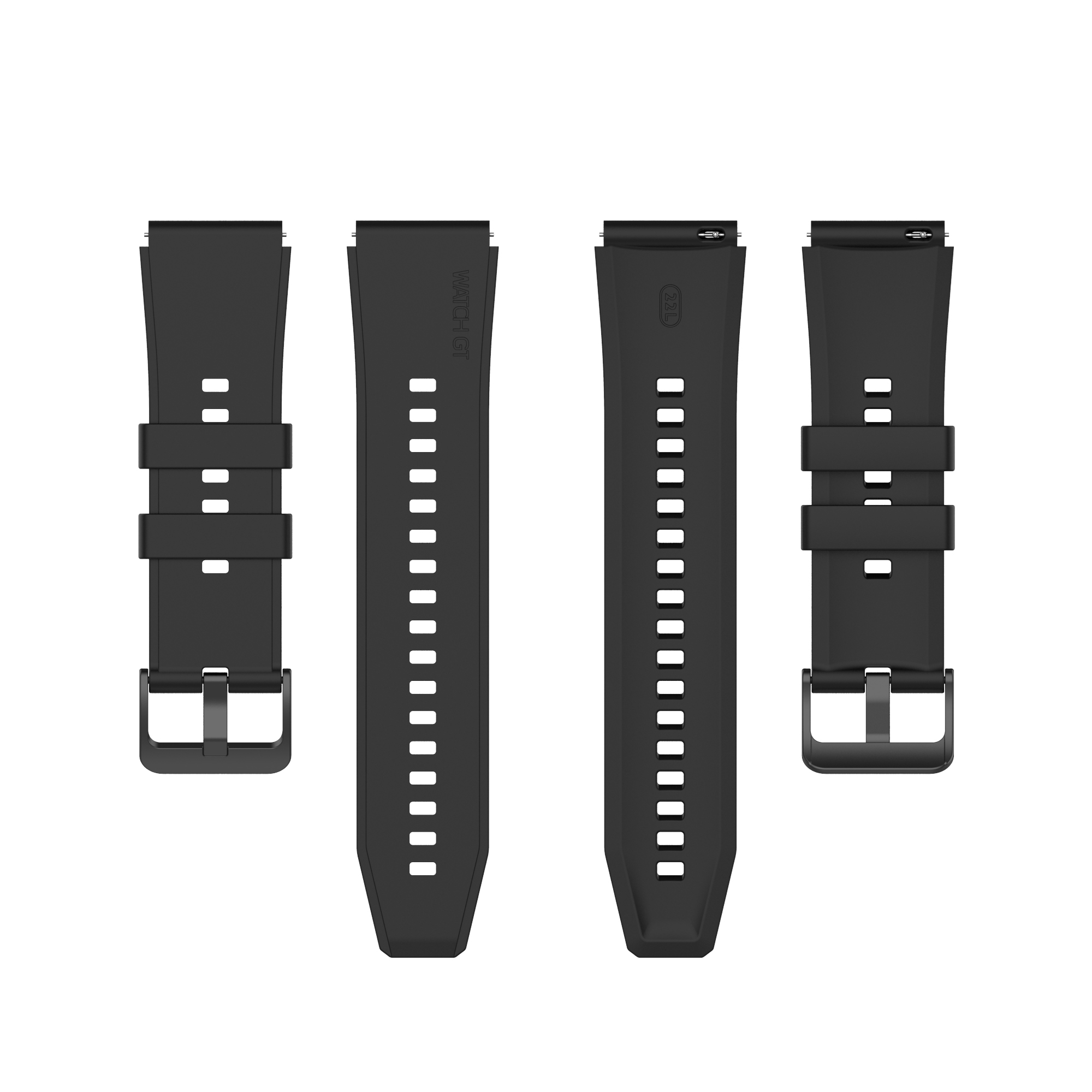 Ersatzarmband, Garmin/Huawei/Samsung INF Garmin/Huawei/Samsung, 20 Galaxy Watch, mm Uhrenarmband Schwarz 20 mm,
