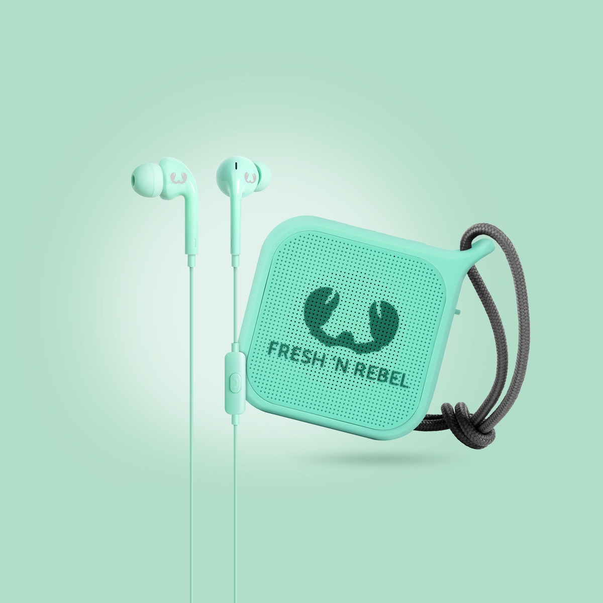 PEPPERMINT, 8GIFT04PT Kopfhörer Türkis In-ear Bluetooth PEBBLE IN-EAR REBEL & \'N FRESH