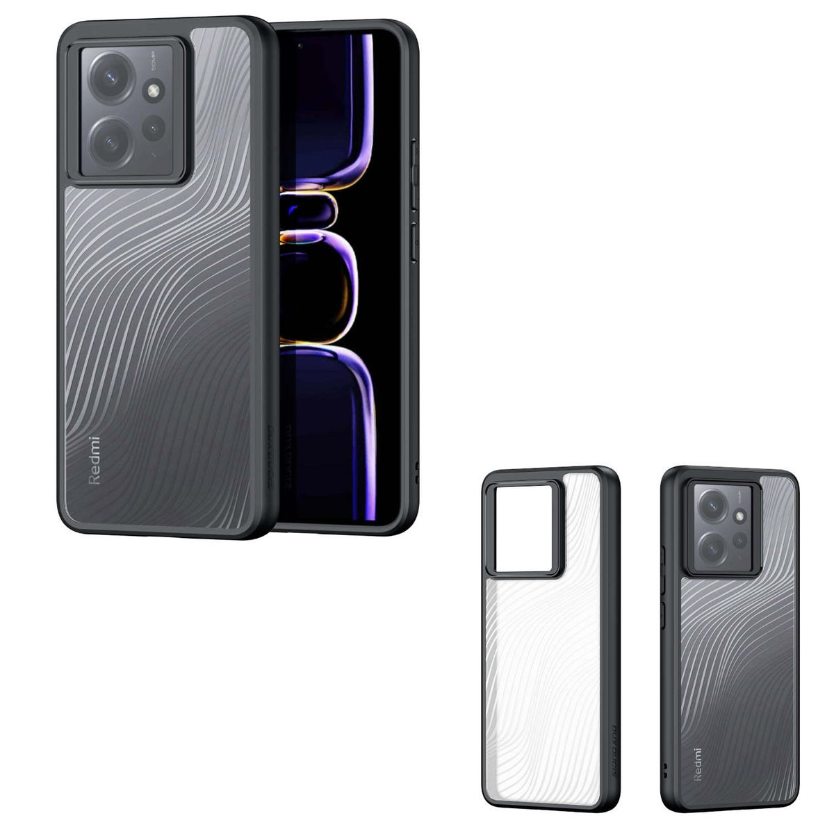 WIGENTO TPU Schwarz Frosted Hülle, Backcover, Pro, 13T / Xiaomi, Feel PC 13T / Design