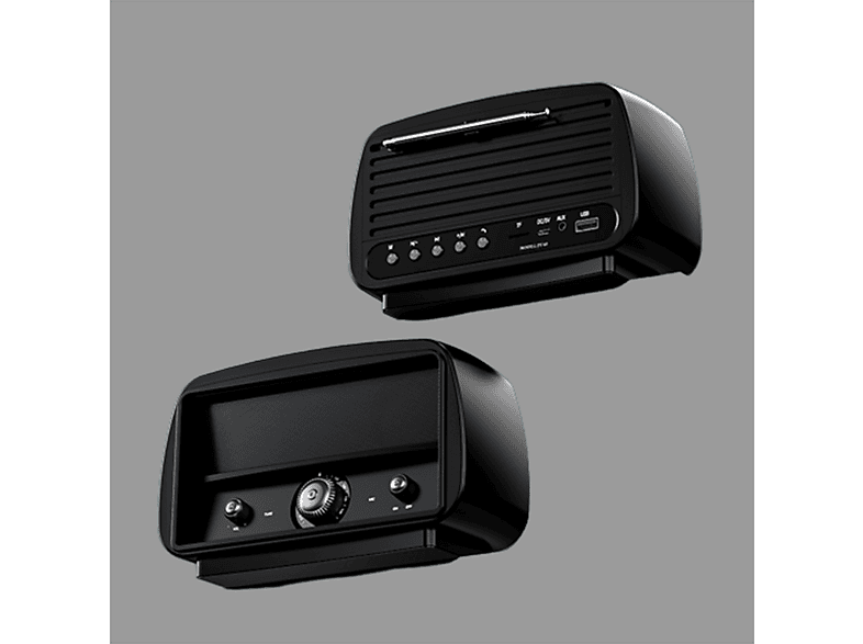SHAOKE Bluetooth Lautsprecher Schwarz Outdoor Home Portable Heavy Bass FM Radio usb Bluetooth Audio Kabelloser Subwoofer, Schwarz | Bluetooth-Lautsprecher