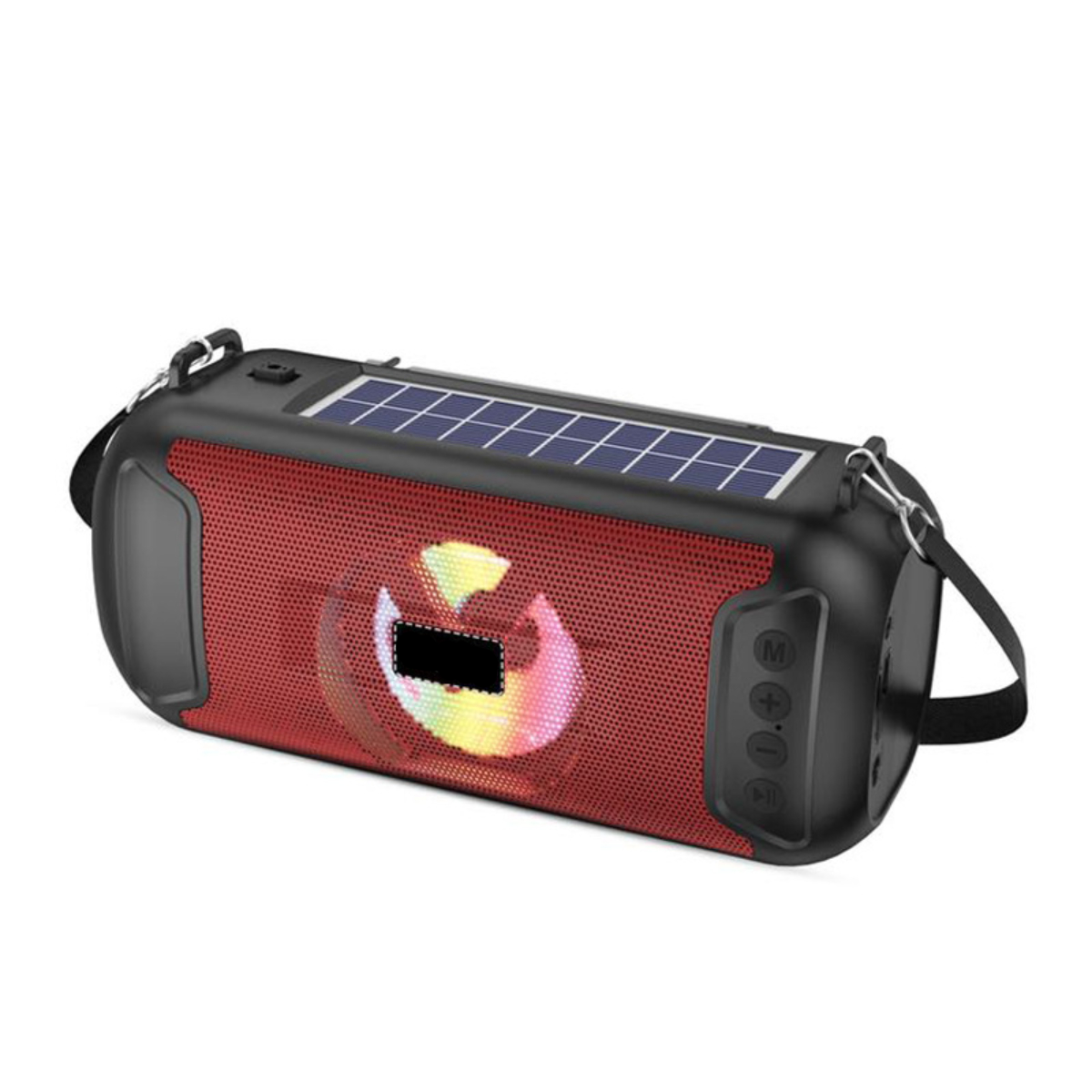 SHAOKE Audio Solar Bluetooth Wireless Rot Radio Spieler Lautsprecher, Rot Multifunktionale Lautsprecher Outdoor Ältere
