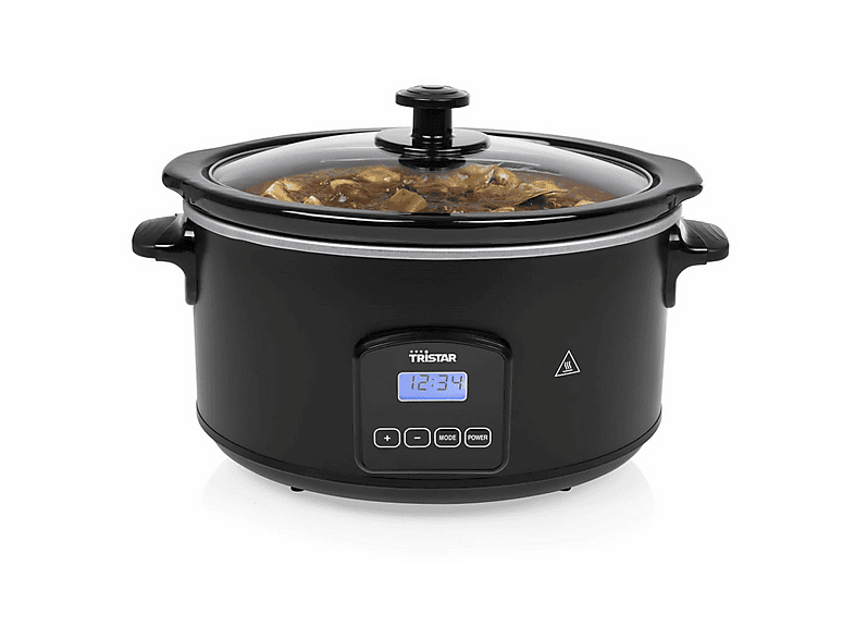 Tristar VS-3920 Mijoteuse Digitale 4.5L – Cuisson Lente, Programme Personnalisé, Fonction Maintien Au Chaud, Noir