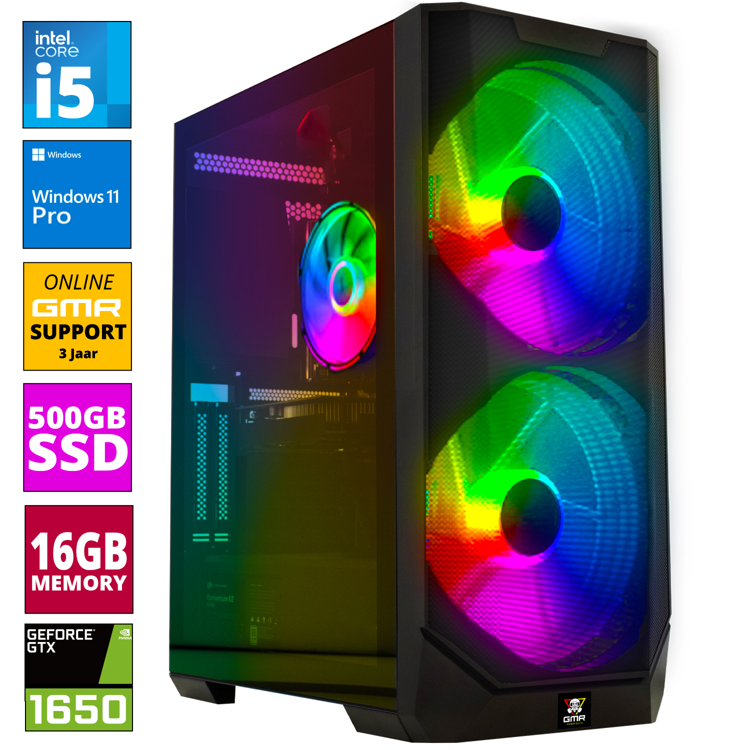 16 Windows 4 11 ‎VR22832, Core™ GB GeForce® 1650, mit Intel® SSD, SCREENON GB GamingPC i5 GTX NVIDIA RAM, Prozessor, GB 500 Pro,