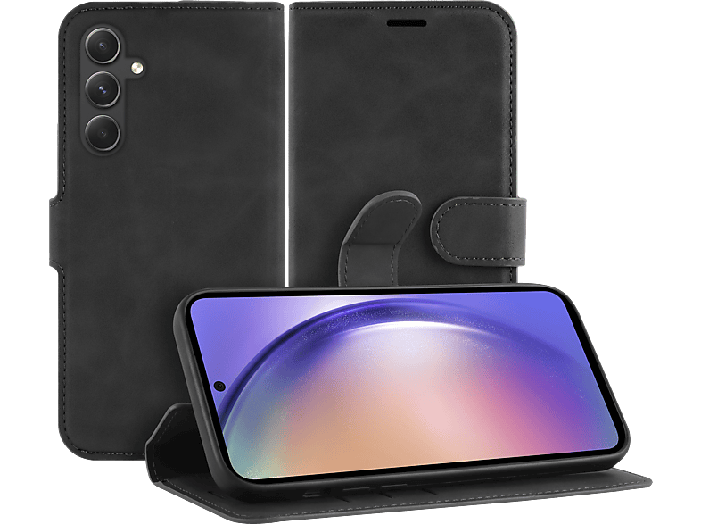 CAZY Handy Hülle, Bookcover, Samsung, Galaxy A54, Schwarz