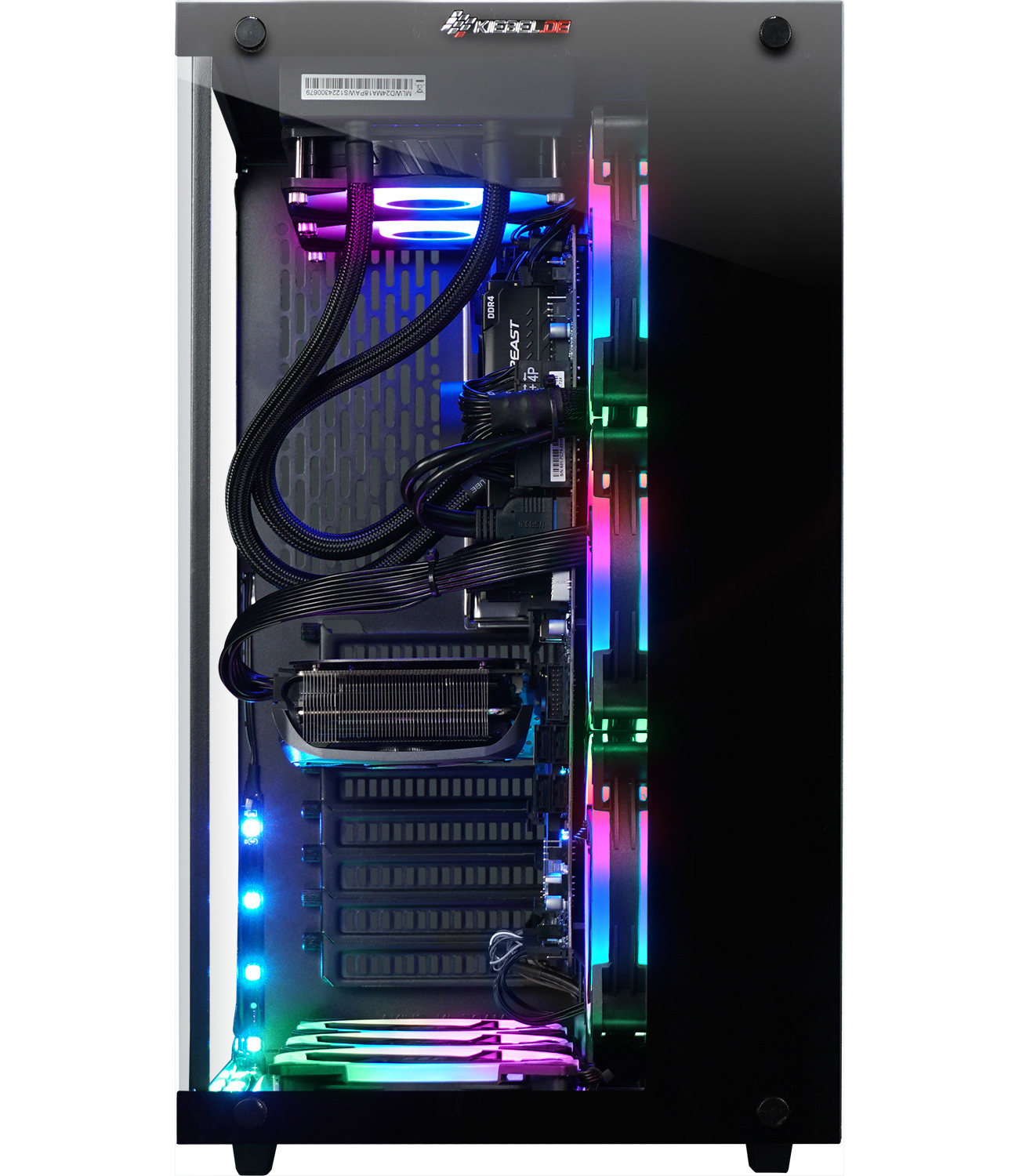 NVIDIA Gaming GeForce GB RAM, Panorama mit RTX™ AMD KIEBEL 9 Home, Prozessor, Ti, 1 PC 4070 11 SSD, 9 V 16 AMD GB Windows 5950X, Ryzen™ TB Ryzen 12