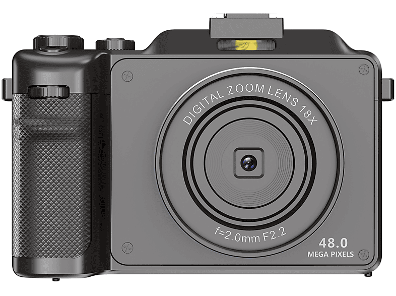 BRIGHTAKE Kamera - ultrahohe Auflösung, leicht und tragbar, professionelle Kamera, vielseitige Funktionen Digitalkamera Grau-
