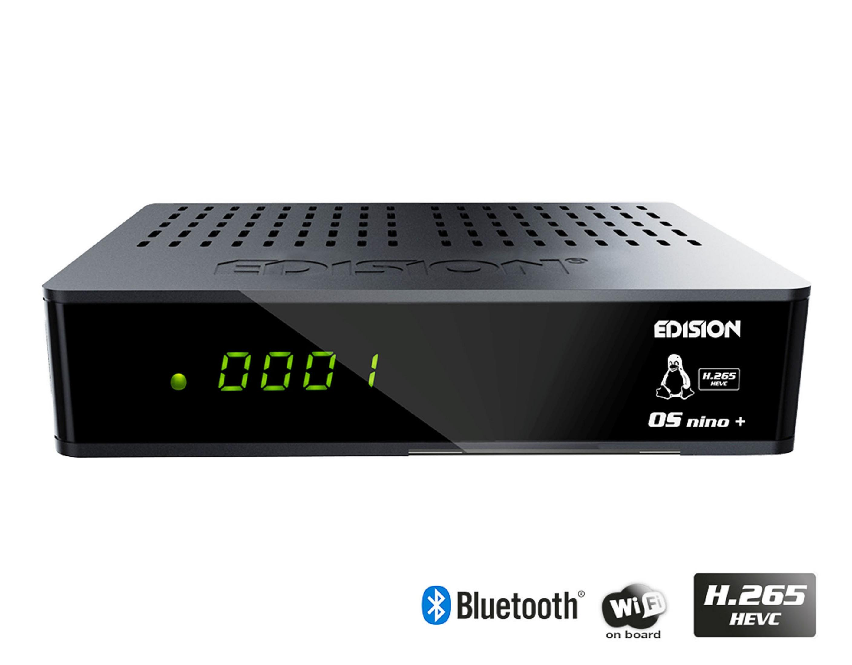 EDISION 01-08-0009 DVB-C/T2/S2 DVB-T, DVB-S, Schwarz) PVR-Funktion=optional, (HDTV, DVB-S2, Receiver Combo Tuner, DVB-C, Twin