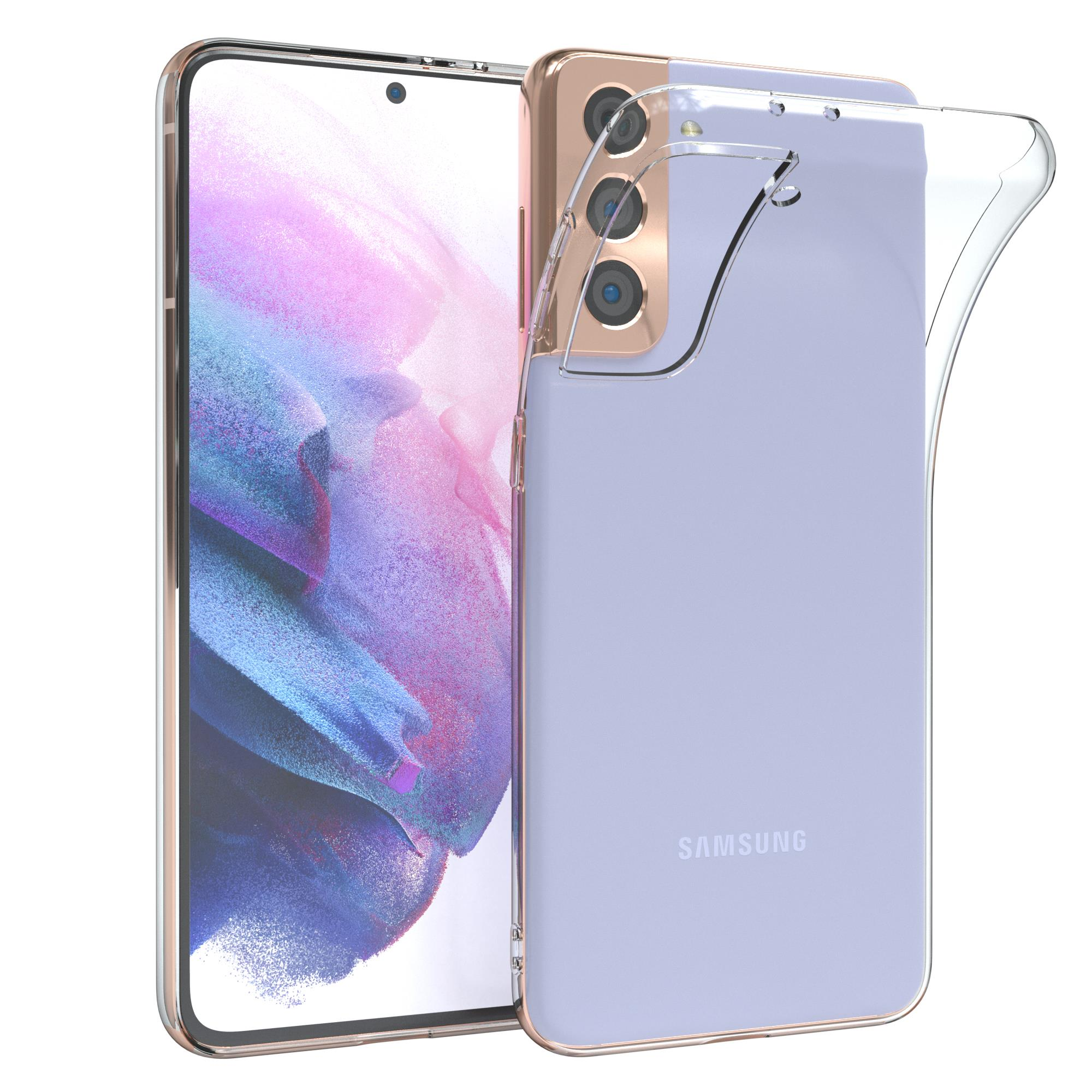 EAZY CASE Backcover, 5G, S21 Slimcover Samsung, Galaxy Durchsichtig Clear