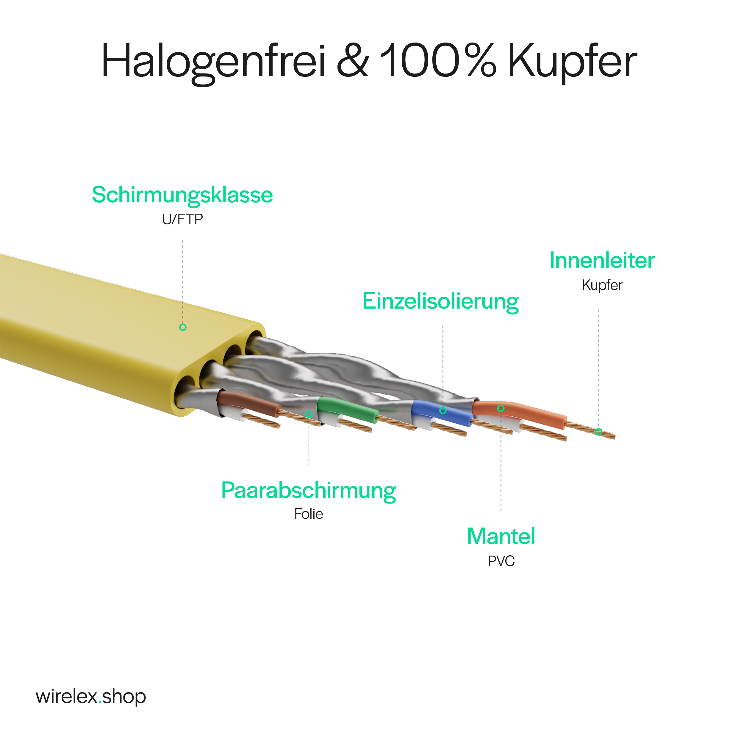 Ein Dokument mit Daten in Tabellenform.
