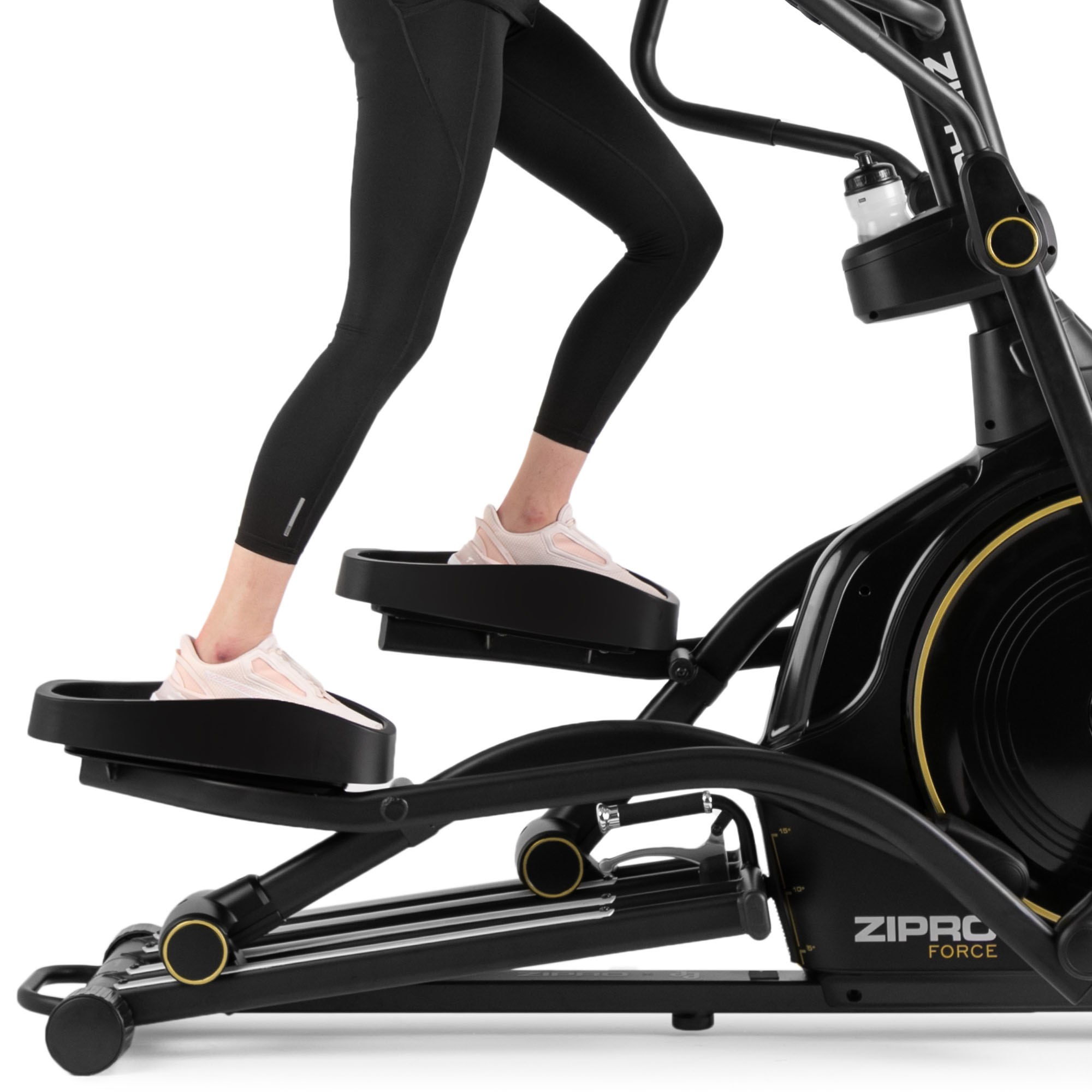Gold Schawrz ZIPRO Crosstrainer, Force iConsole+
