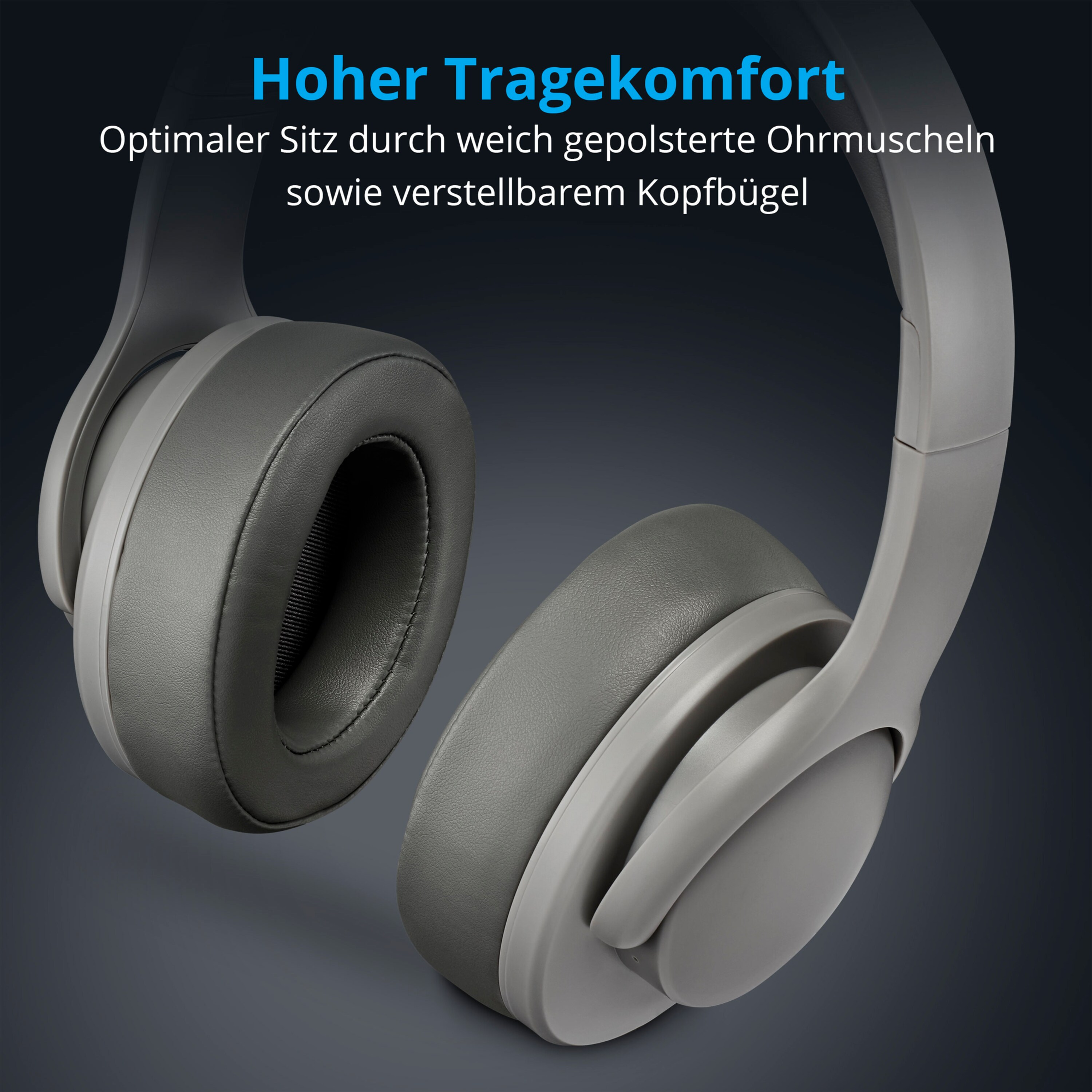 Kopfhörer Over-ear E62661, LIFE® MEDION grau