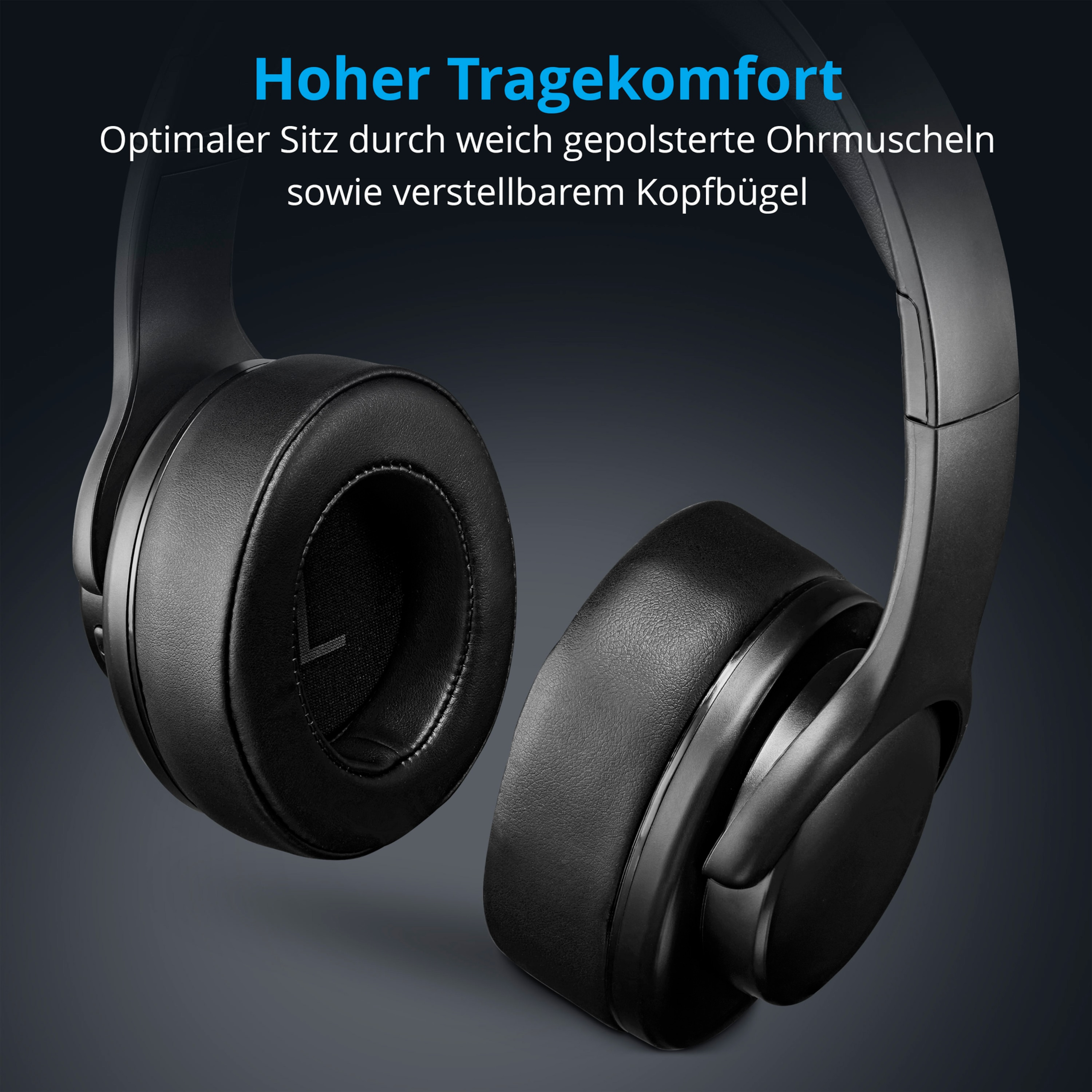MEDION Over-ear schwarz E62661, Kopfhörer LIFE®