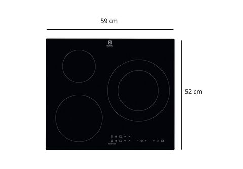 Placa Inducción Electrolux 60 cm 3 zonas sin marco