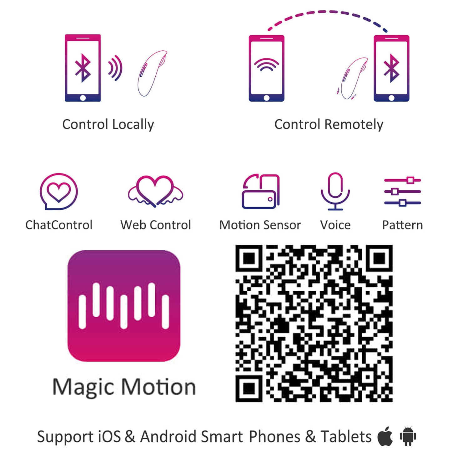 Motion - silikon-vibratoren per MAGIC Lotos Minivibrator App gesteuerter Magic MOTION