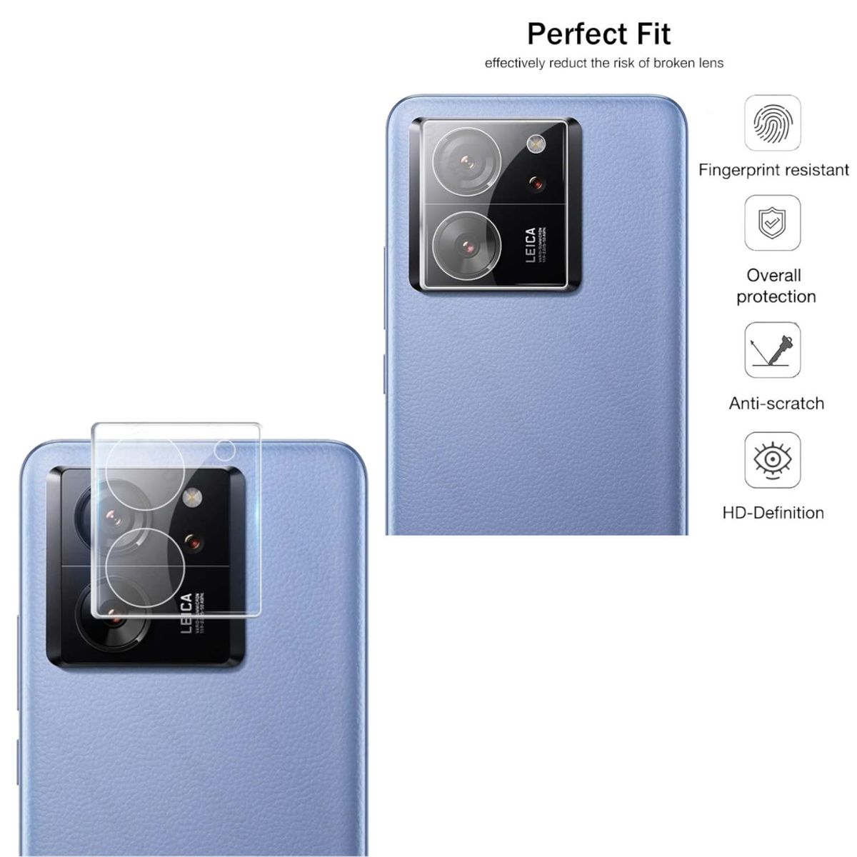 Kamera WIGENTO Schutzglas(für Back Glas Schutz Pro) Xiaomi 13T 1x 13T / Hart
