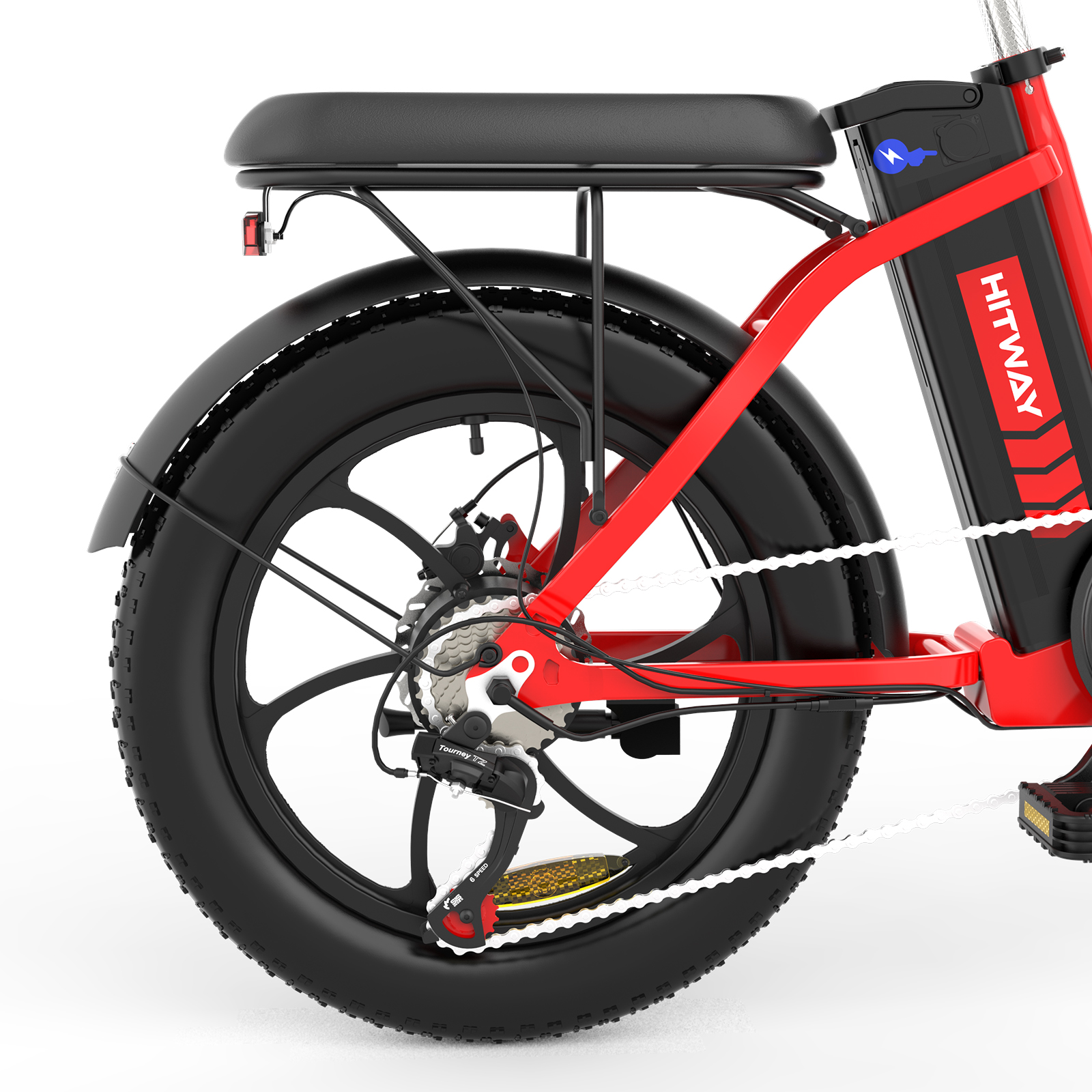 BK6S Rot) HITWAY (Laufradgröße: Mountainbike Unisex-Rad, 403,2, Zoll, 20