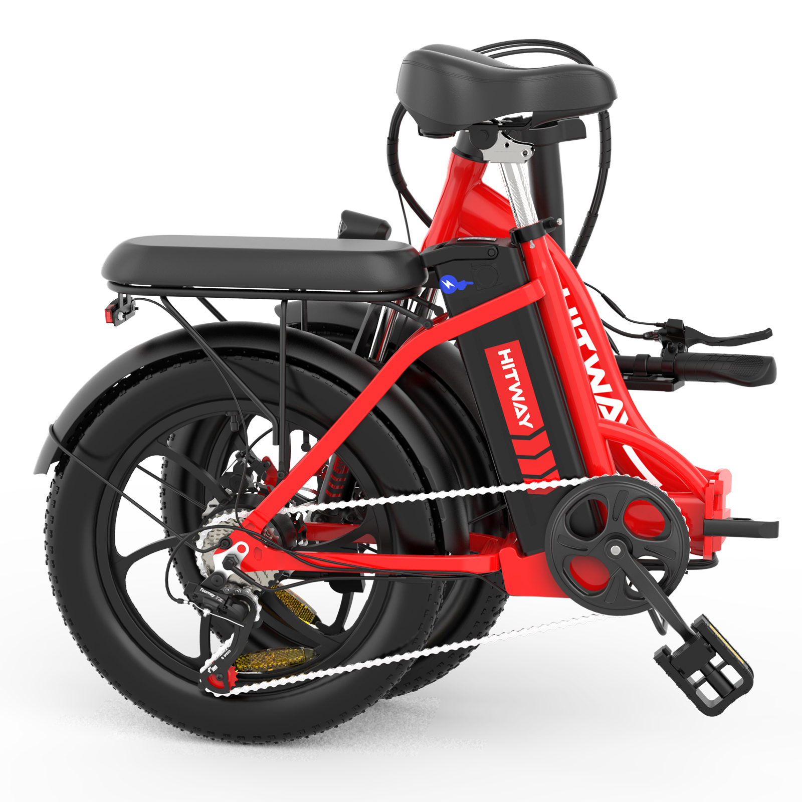 Unisex-Rad, HITWAY (Laufradgröße: Rot) Mountainbike BK6S 20 403,2, Zoll,