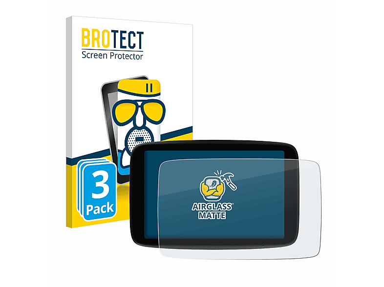BROTECT Airglass Expert Plus matte Schutzfolie(für 3x TomTom GO 7\
