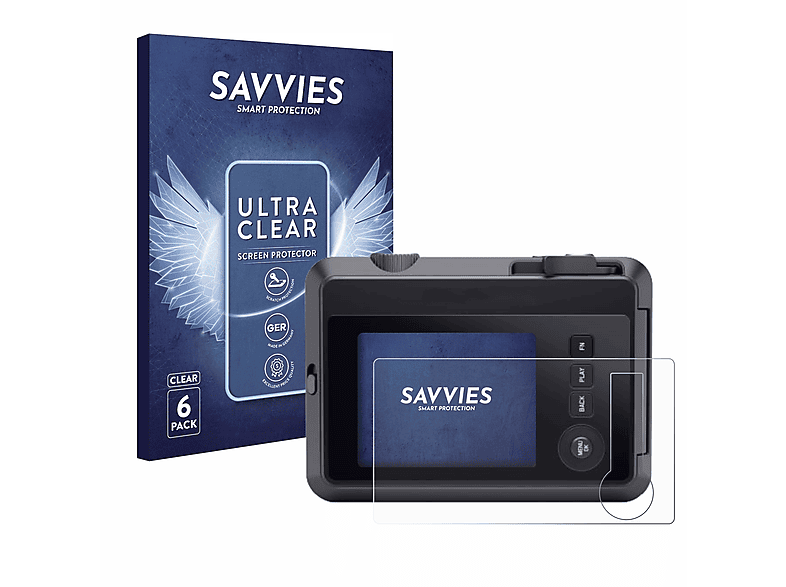 SAVVIES 6x klare Schutzfolie(für Leica 2) SOFORT