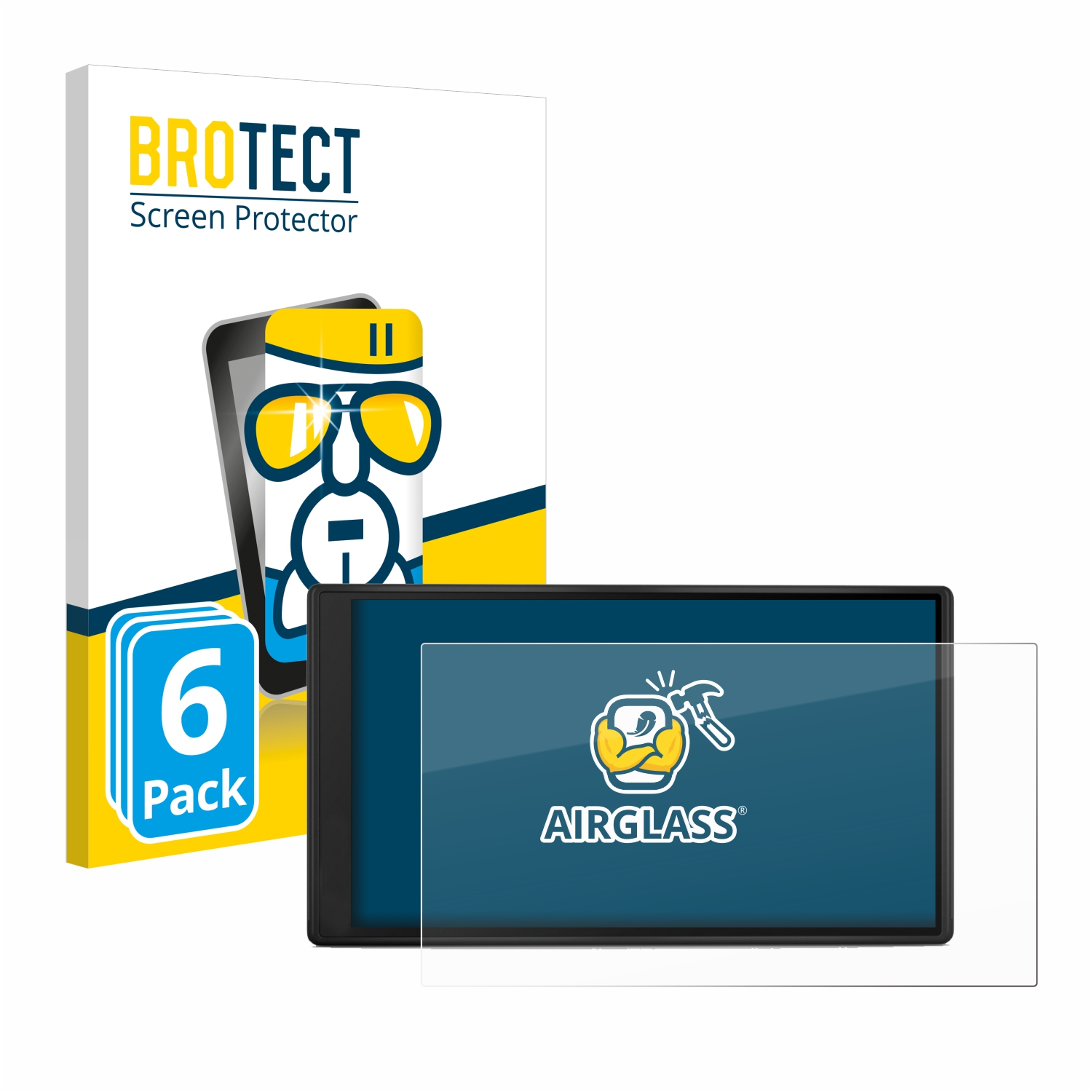 BROTECT 6x Airglass klare Schutzfolie(für EU) Drive Garmin 55-S