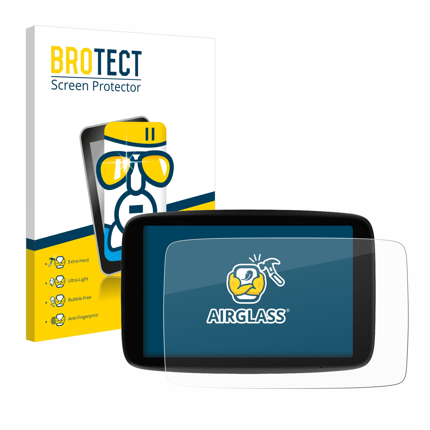 BROTECT Airglass klare Schutzfolie(für GO Expert Plus TomTom 7\