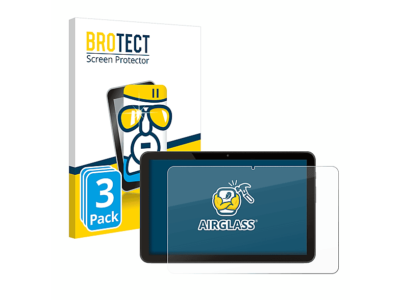 BROTECT 3x Airglass klare Schutzfolie(für Peaq PET 102)